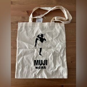 NWT Muji Thailand Muay Thai Cotton Tote Bag